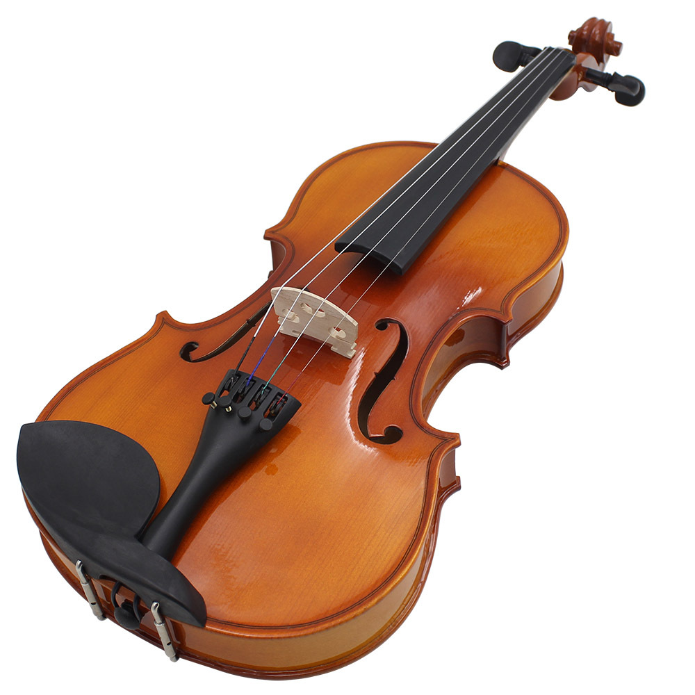 Aston Villa AV-03 Bright Natural color violin with Maple back and tiger grain solid wood Violin pic 13