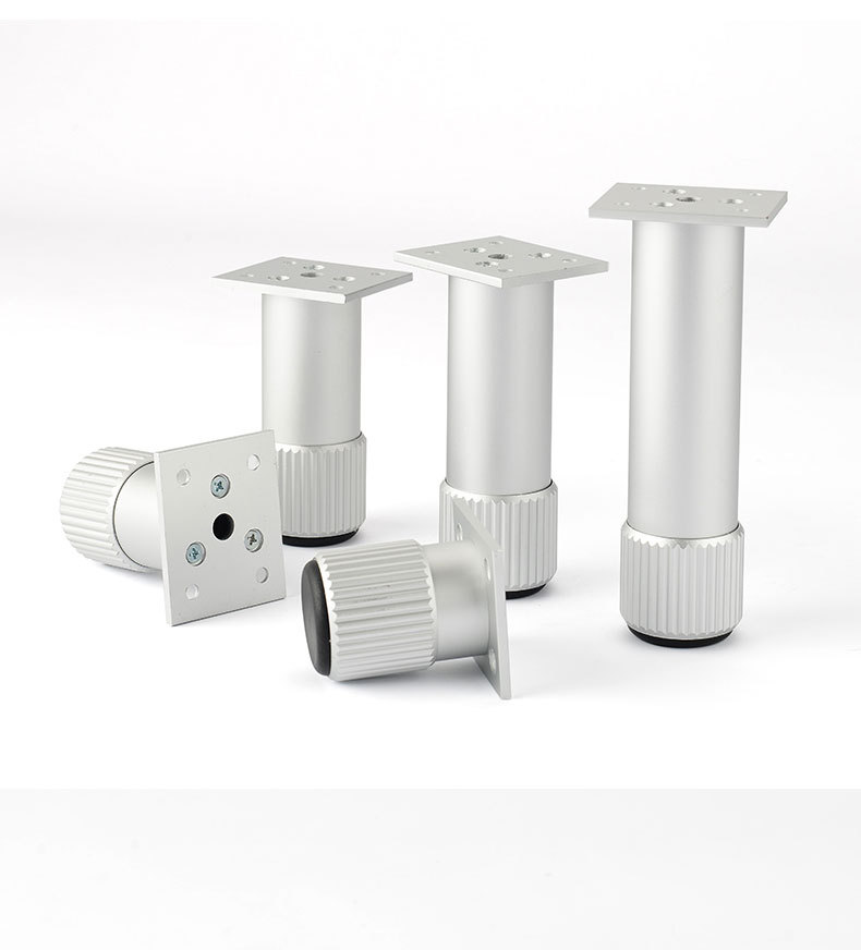 Top Nai aluminum alloy cabinet legs, bathroom cabinet legs, round and adjustable furniture feet, cylindrical support, produced in Foshan pic 35