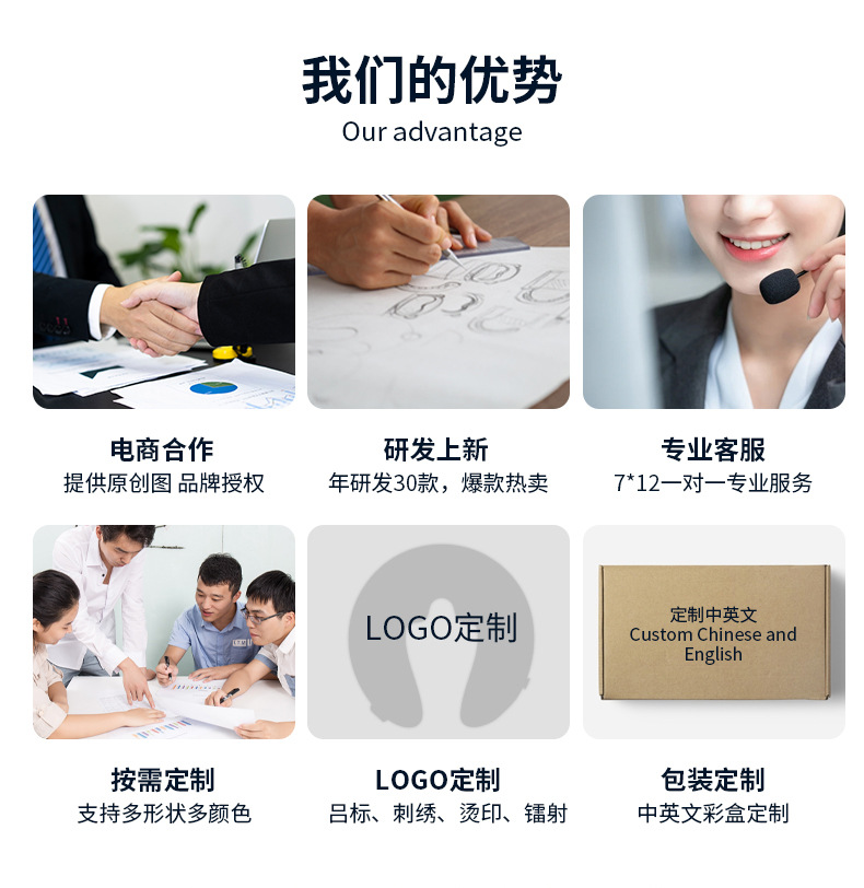 肩颈按摩仪器 多功能家用颈椎按摩仪器理疗揉捏护颈充气u型按摩枕详情2