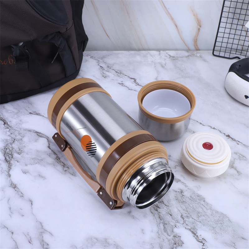 304 stainless steel vacuum insulated kettle, large-capacity kettle, outdoor sports travel kettle, portable handle thermos pic 9