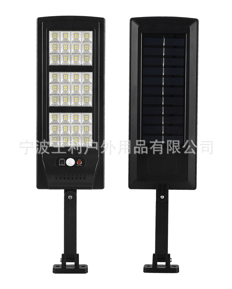 跨境新款户外LED太阳能壁灯人体感应庭院灯 家用墙壁照明遥控路灯详情18