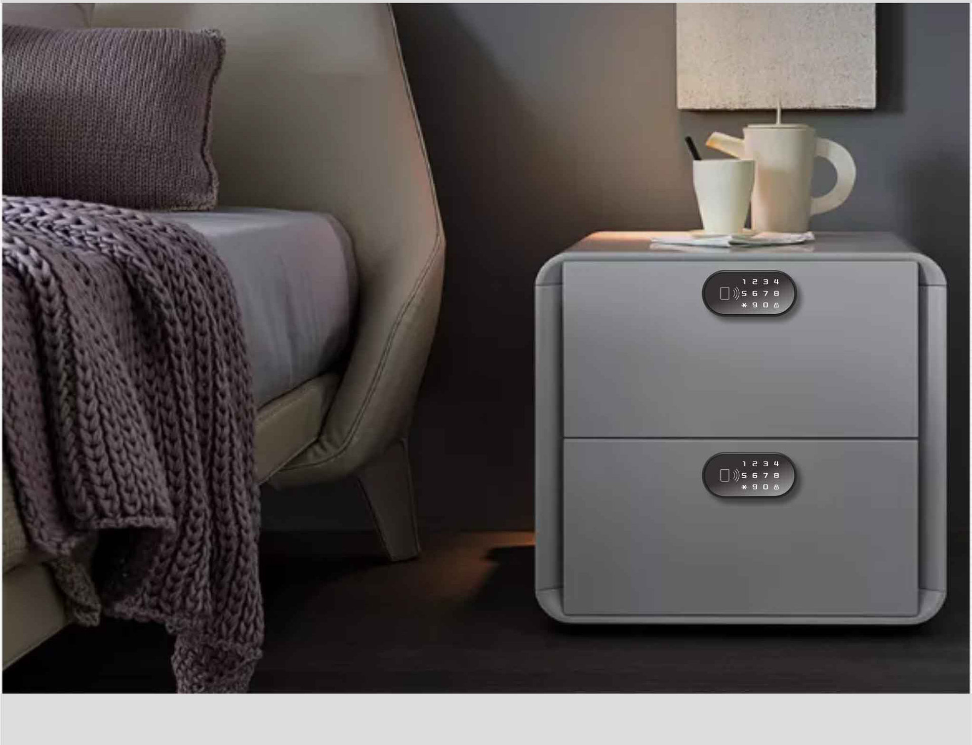 抽屉刷卡密码锁智能电子锁家用鞋柜床头衣柜门锁办公桌文件抽屉锁详情13