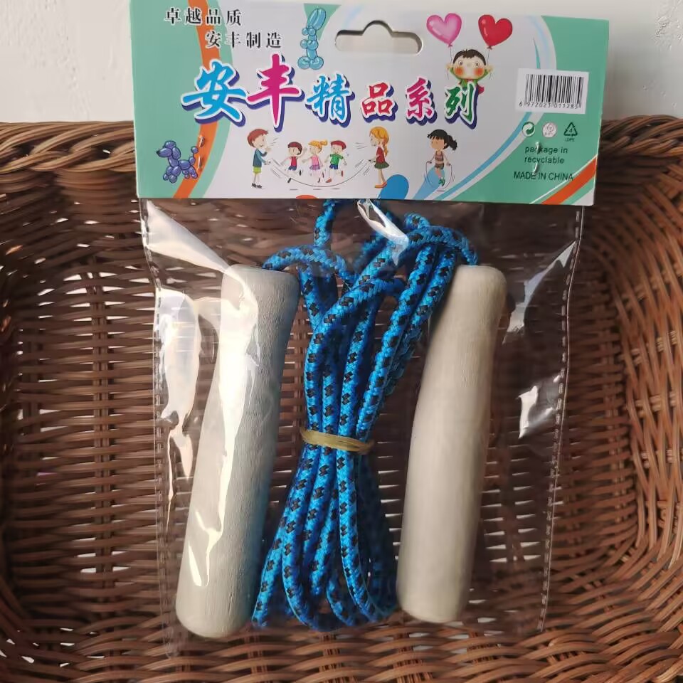 挂卡木把跳绳儿童跳跃玩具加长木柄跳绳体育儿童健身器材学生玩具详情8