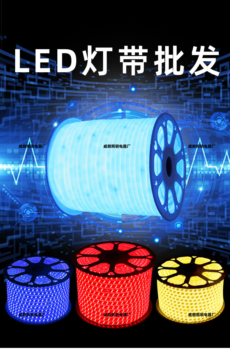 Высокое давление 5050/rgb2835 неоновая водонепроницаемая 220v мягкая силиконовая лампа с оптовой внешней полосой 5730 pic 1