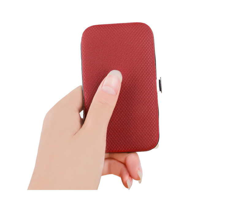 Factory direct sales 8-piece nail clipper set, solid color nail care tools, beauty and manicure multi-functional nail clipper set pic 5