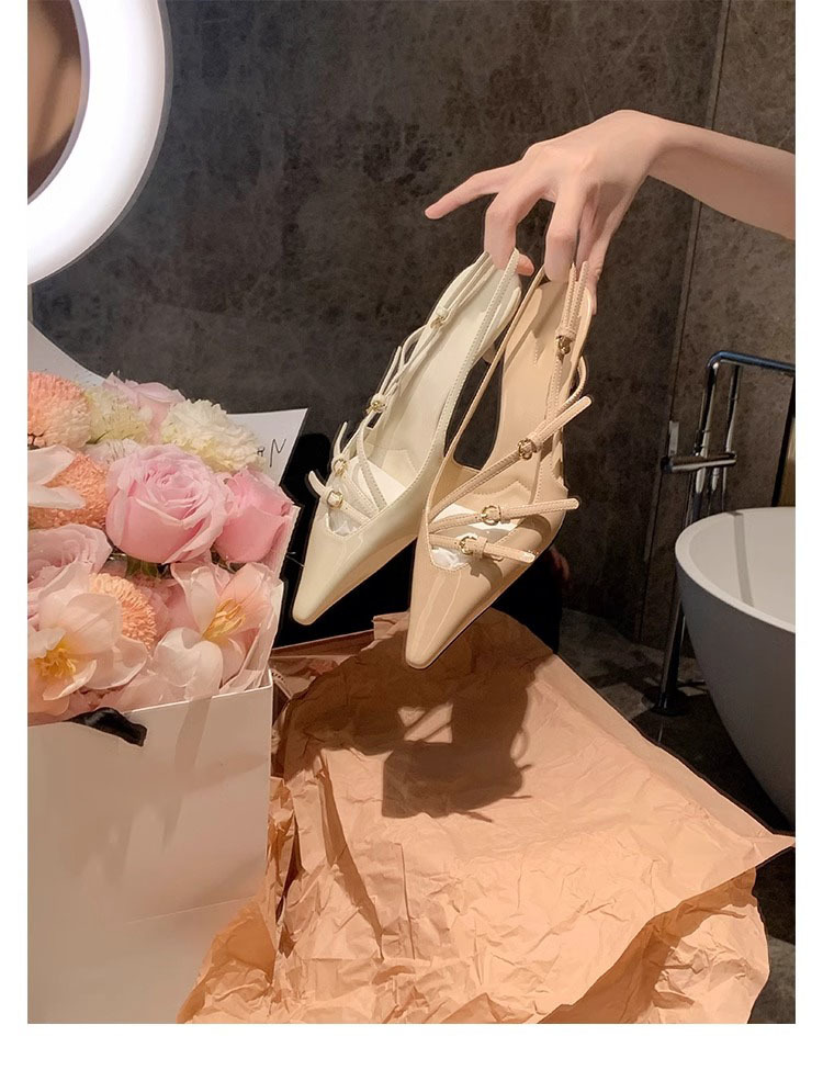 时尚真皮女鞋气质单鞋凉鞋女一字带尖头高跟鞋细跟女鞋2024春夏季详情35