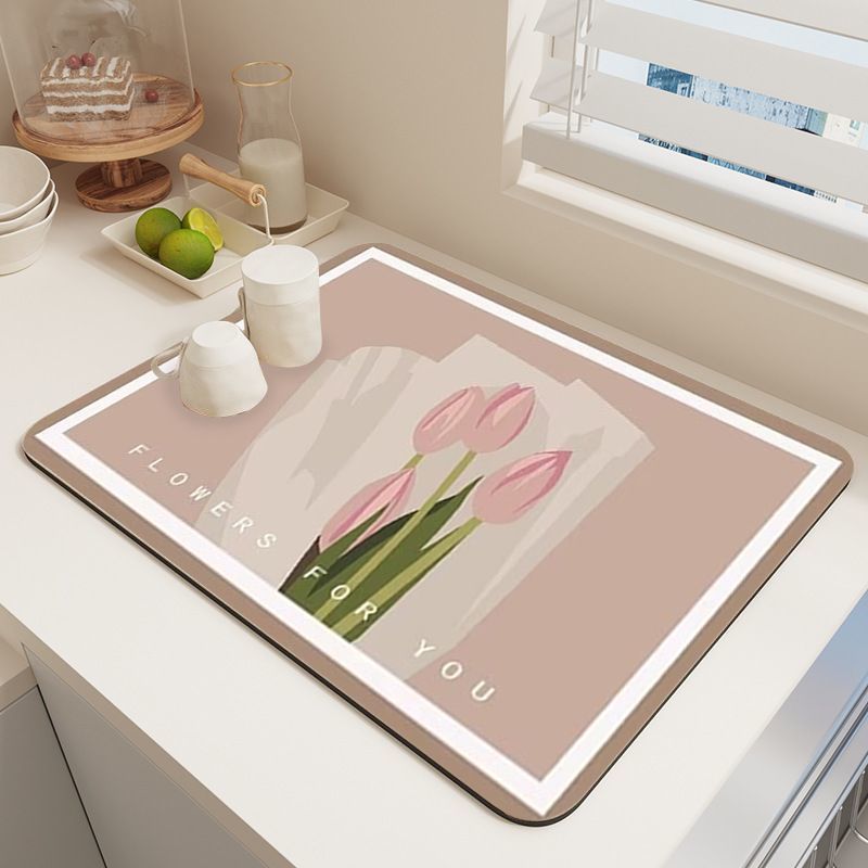 厨房台面沥水垫子洗手台防溅垫碗盘干燥垫吧台吸水杯垫免洗隔热垫详情18