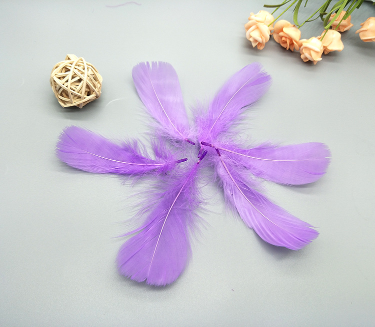 Macaron goose feathers float 6-8cm in the middle, gift box filled with dreamcatcher, diy cat toy, colorful feathers pic 27