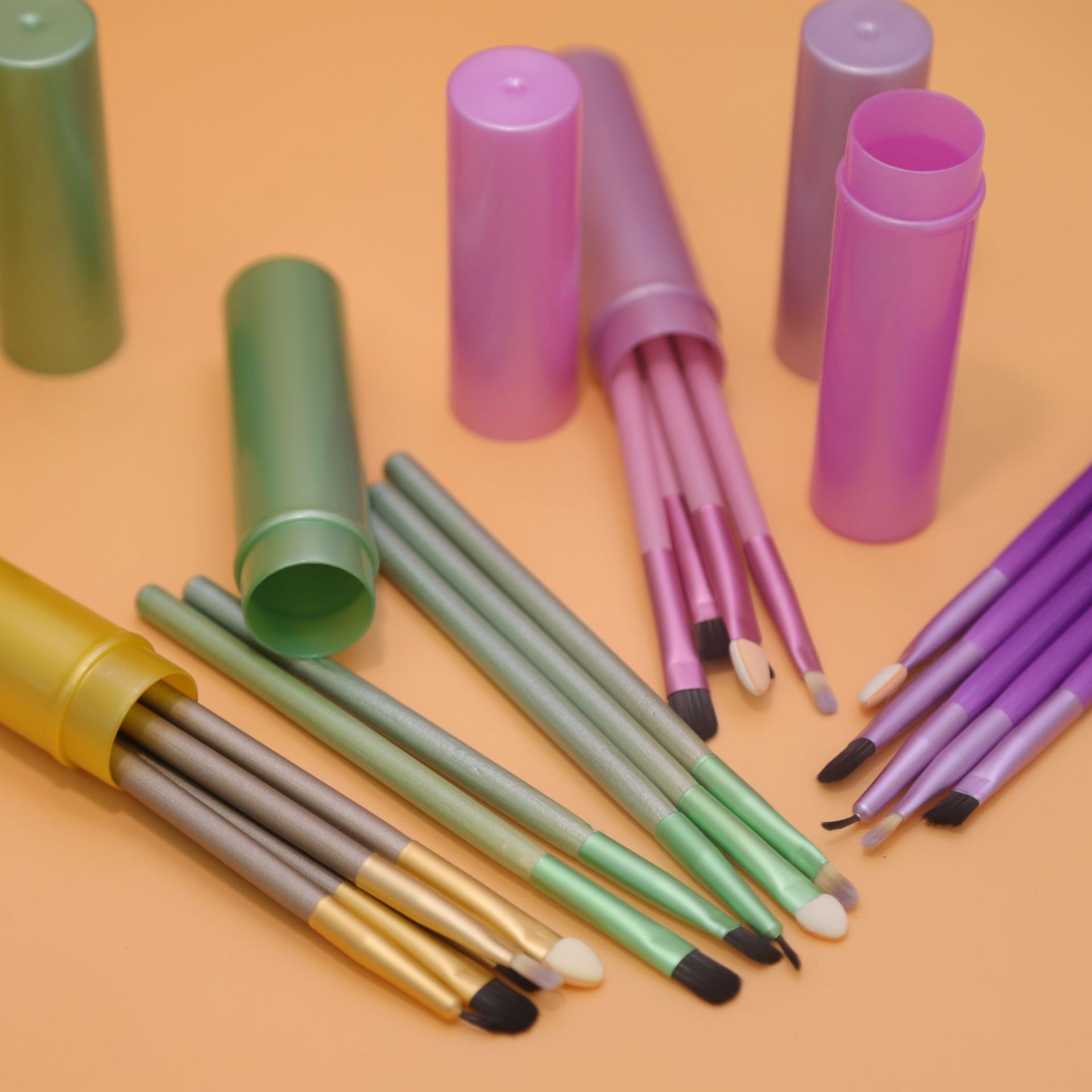 镜盒5支化妆刷套装便携款带镜子多功能散粉刷腮红刷美妆工具详情1