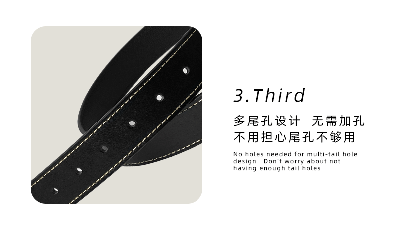 针孔新款简约年轻男士皮带牛仔裤腰带潮流百搭针扣时尚裤带皮带男详情5