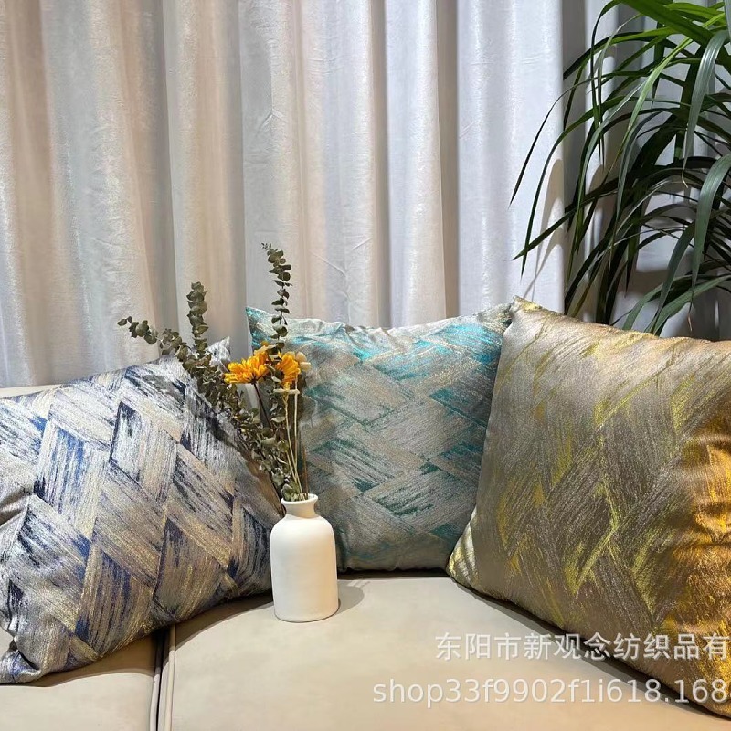 New creative pearlescent geometric abstract pillowcase and modern simple cushion cover factory direct sales cross-border pic 22
