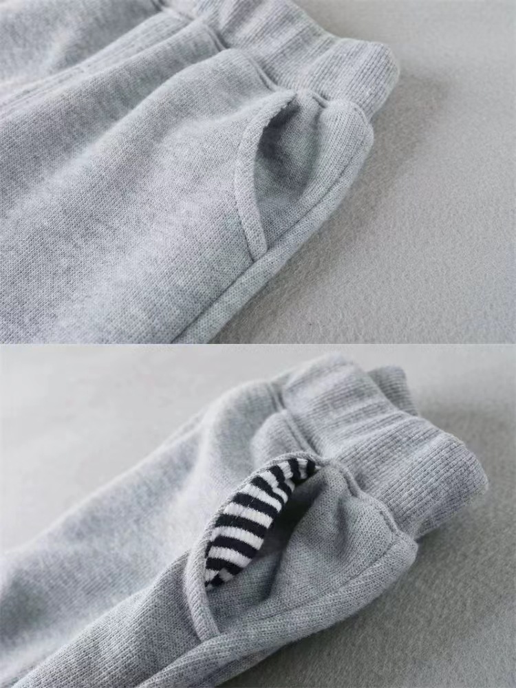 儿童运动裤冬季加绒加厚男童女童纯棉中大童卫裤小学生校服裤子详情8