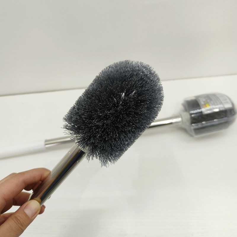 家用塑料手柄不锈钢马桶刷卫生间清洁刷子塑料厕所清洁刷日用百货实用0588详情1