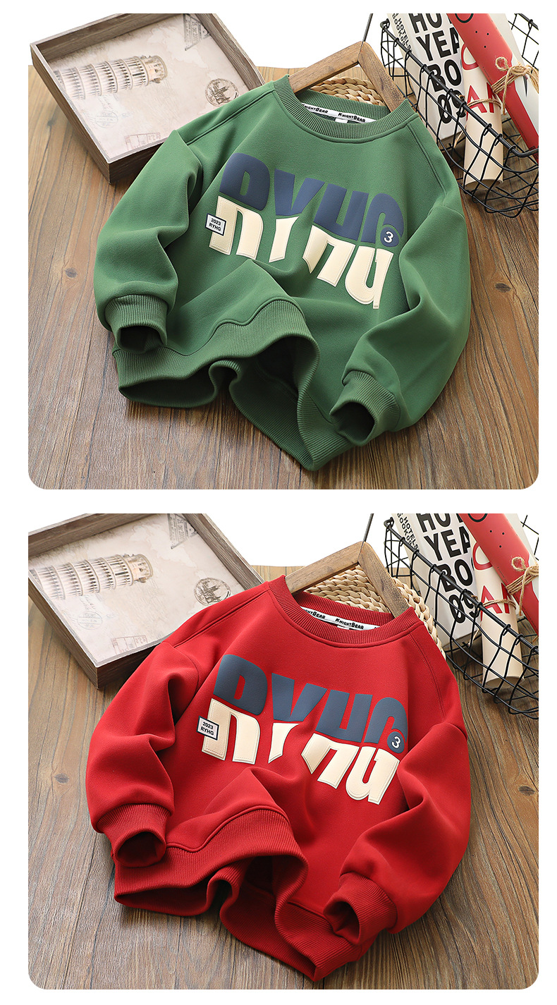 侠客熊童装男童加绒卫衣儿童外穿秋冬装新款加厚中大童保暖上衣潮详情18