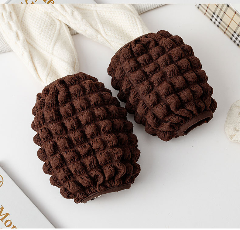 泡泡格袖套秋冬季防污耐脏学生羽绒服大衣护袖成人工作办工套袖子详情15