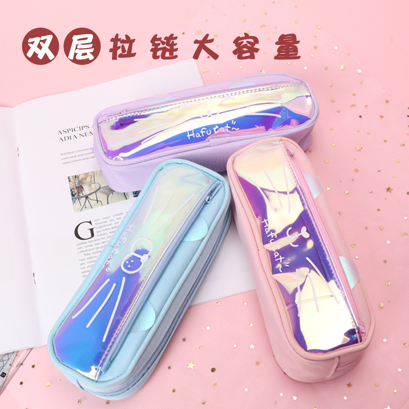 2916103385051TOPSTHINK Deli pen case: Simple and small, multi-layer stationery box for primary and secondary school students, hand-held silicone pen case. Large capacity for the back-to-school season, first come, first served pic 18
