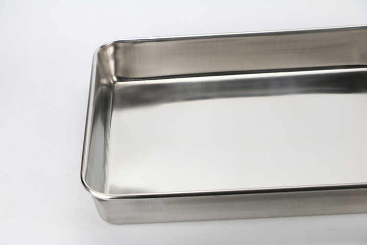 Factory direct sales of stainless steel towel trays, non-magnetic multi-purpose rectangular trays, trays, square trays, steaming trays, hotels pic 6