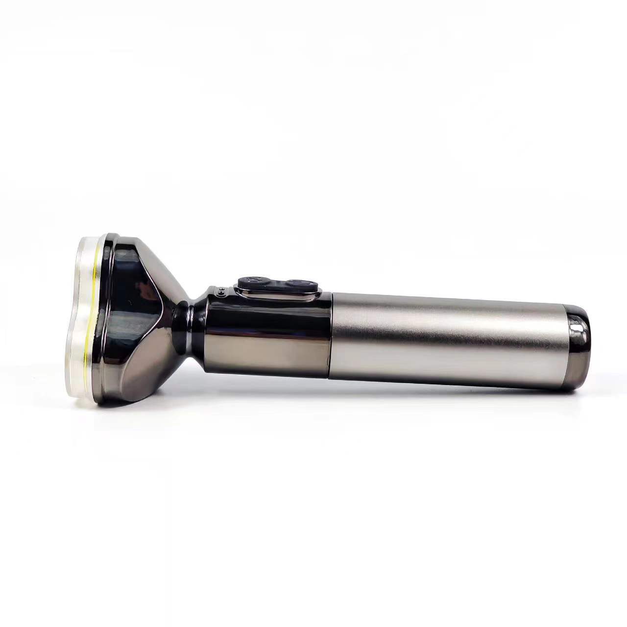 New LED high-intensity flashlight, outdoor flashlight, battery level display, USB charging, household COB shaver shape model pic 3