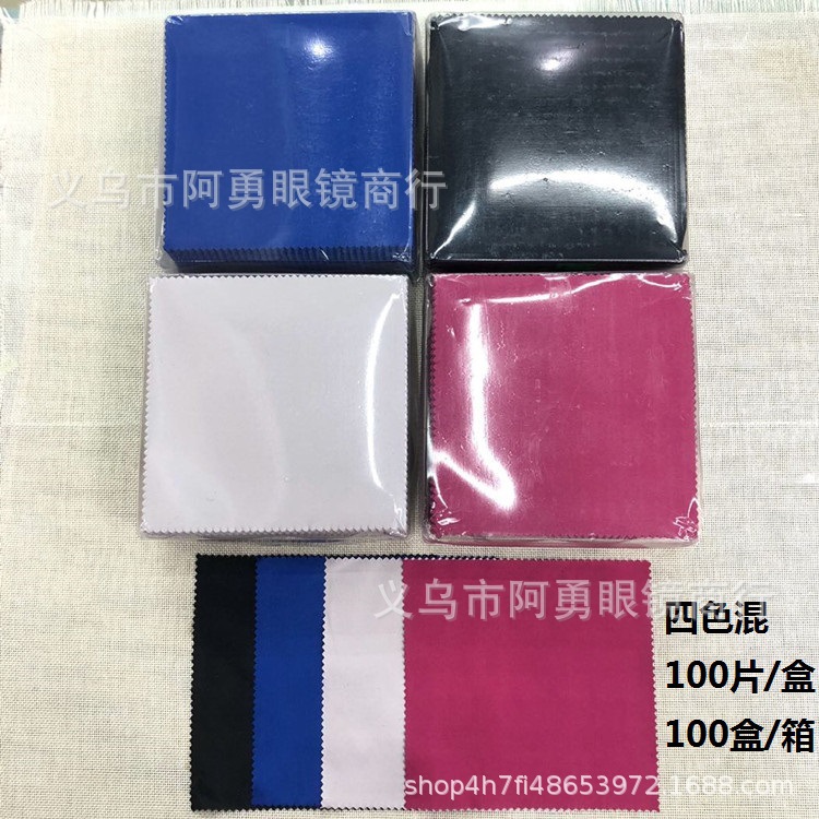 Factory direct sales of eyeglass cloth, knitted eyeglass cloth, island silk eyeglass cloth, suede eyeglass cloth, polyester lens cleaning cloth pic 7