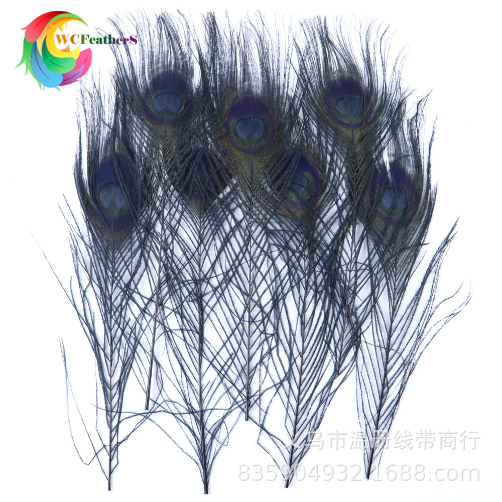 温册厂家直销天然孔雀羽毛DIY家居花瓶装饰婚庆道具新娘胸花材料详情16
