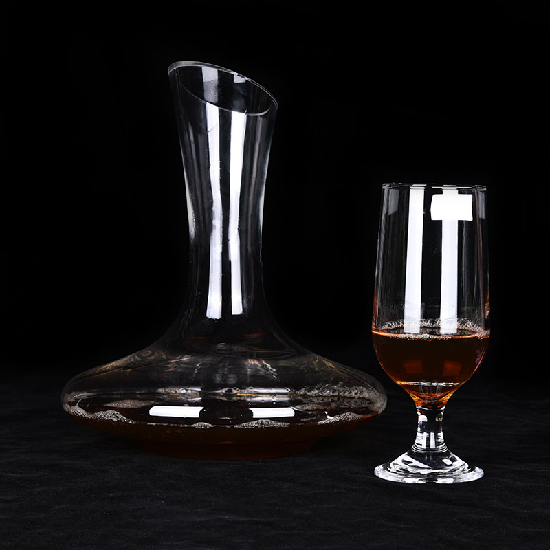 Crystal glass decanter, hand-handled wine pot, household restaurant quick handle decanter, wine pouring pot, household decanter, hotel decanter, glass decanter, decanter, wine pouring pot pic 3