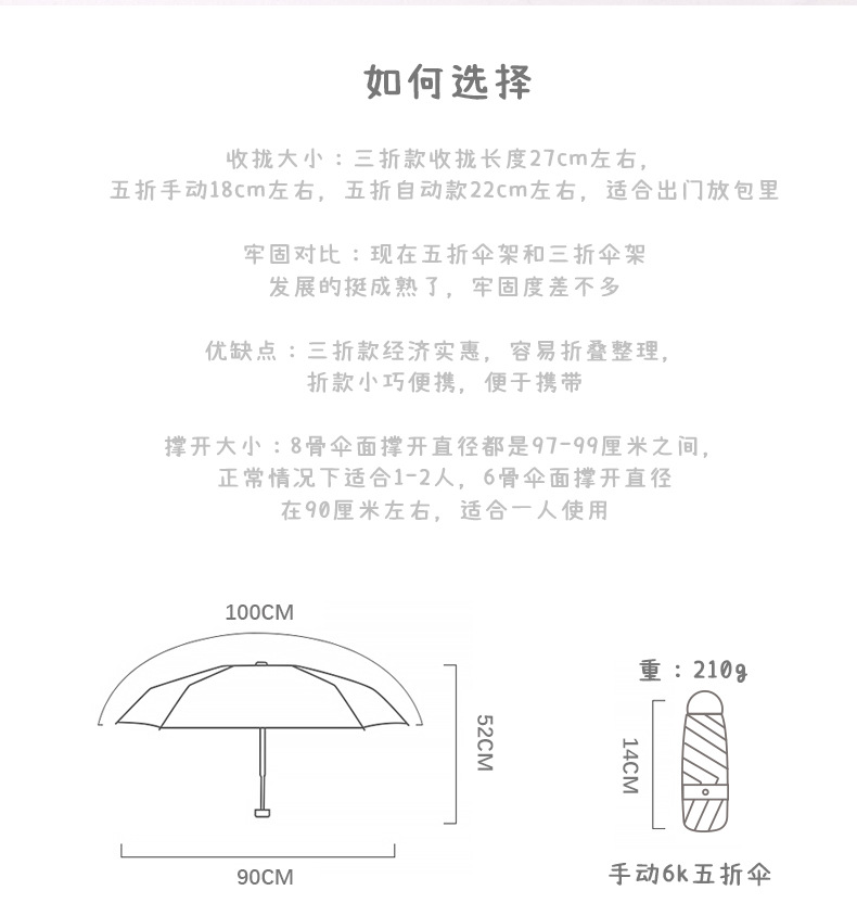 Gradient cream umbrella for women, suitable for both sunny and rainy days, sun protection and UV protection, beautiful and sturdy, folding sunshade umbrella pic 12