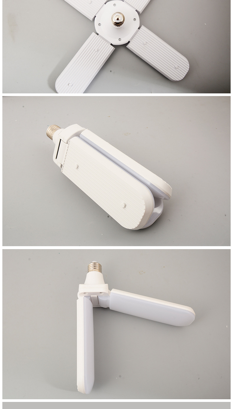 Direct supply from the manufacturer of four-leaf high-brightness folding and deformable garden lamps and home-shaped LED fan-shaped bulbs pic 8