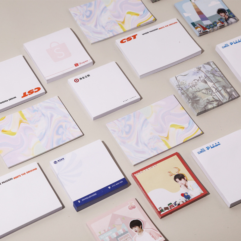 Customized logo advertisements for sticky notes, sticky note books, creative N-time stickers, index stickers pic 4