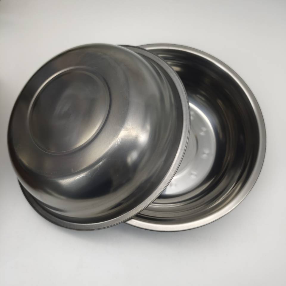 High-quality stainless steel basins, round soup basins, stainless steel tableware, vegetable basins, household stainless steel kitchenware, 2-yuan supply in Yiwu pic 14