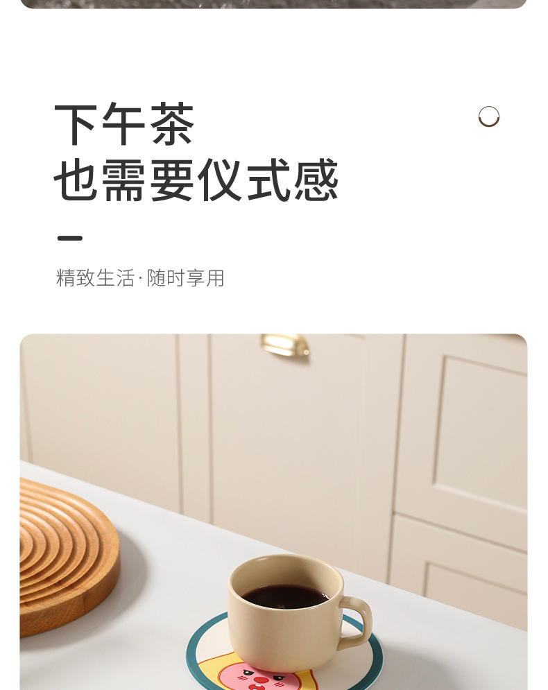 Cartoon fruit heat insulation pad, anti-slip soft rubber pad, coaster, high-temperature resistant clay pot pad, PVC soft rubber placemat, placemat pic 7