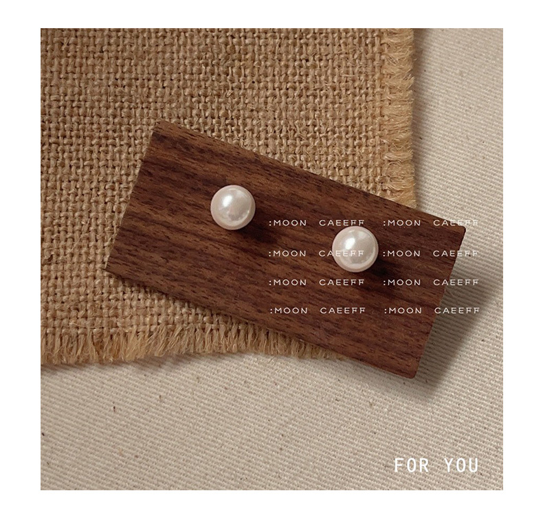 S925银针法式复古珍珠耳环高级感批发新款纯银耳钉小众百搭耳饰女详情16