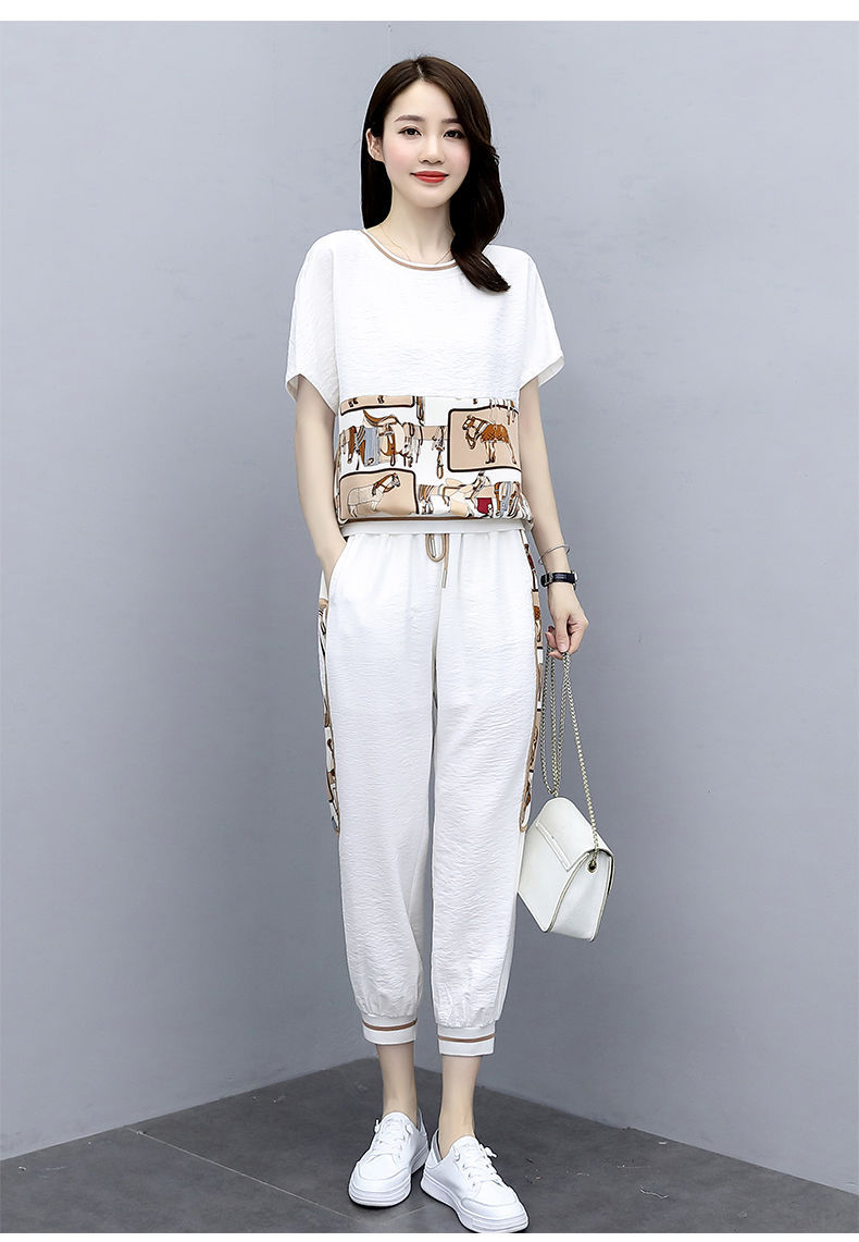 2021时尚运动套装夏装气质洋气女神范衣服夏天显瘦宽松两件套显瘦详情16