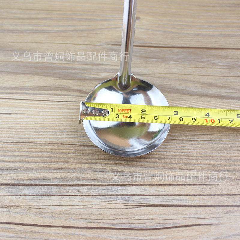 Long-handled black-handled large soup spoons, porridge spoons, cooking spoons, two-yuan kitchenware, hot pot soup spoons wholesale pic 3
