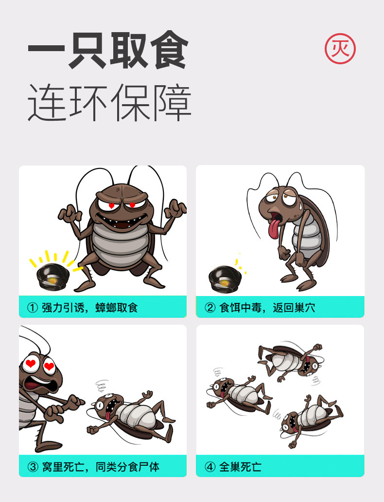 The powerful Japanese cockroach repellent, cockroach gel bait, cockroach house, cockroach killer, and Xiaoqiang trap for getting rid of cockroaches pic 3