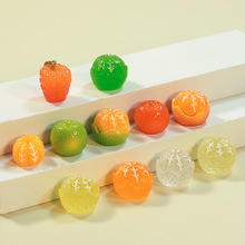 仿真水果番茄立体食玩娃娃屋冰箱贴奶油胶夜光diy饰品树脂配件详情11