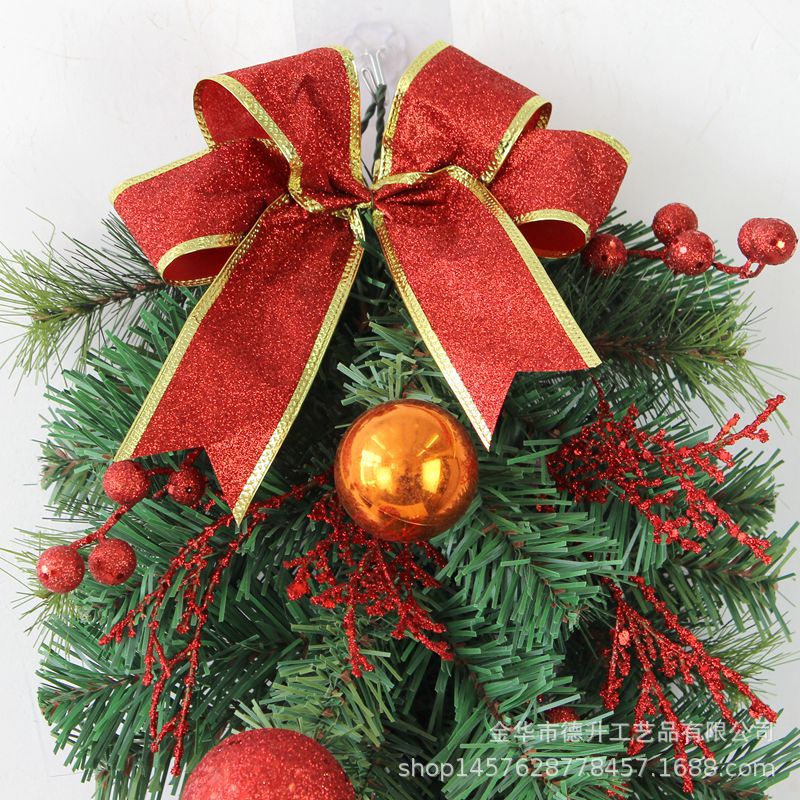 Desheng Cross-border E-commerce Christmas wreath, rattan door lintel, upside-down tree, hotel scene decoration, Christmas hanging ornaments pic 12