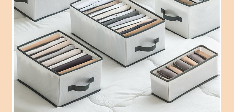 Household hand-held folding storage bags, wardrobe drawer-type compartment-type storage boxes, underwear, socks and organizing storage boxes pic 14