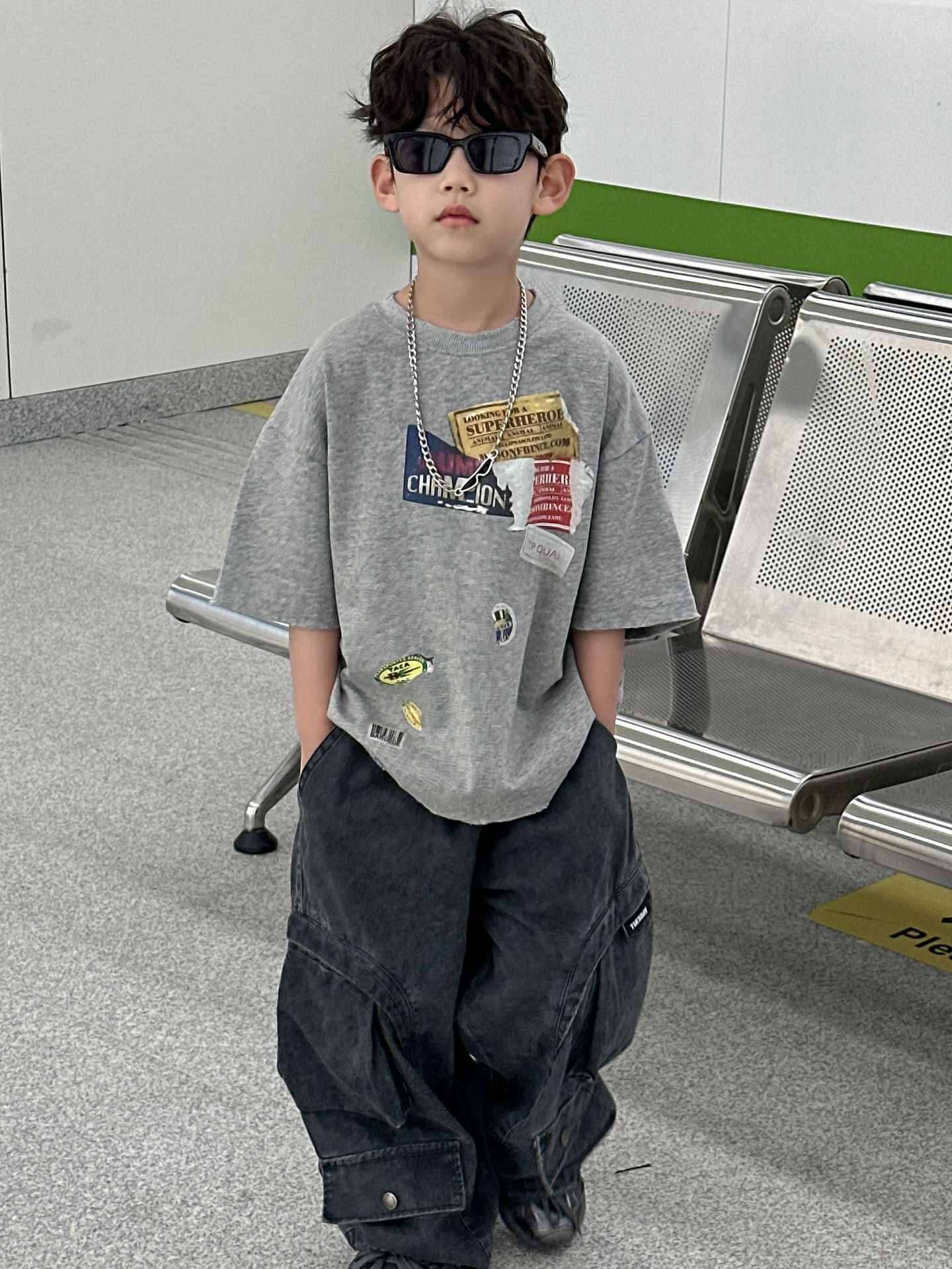童装儿童纯棉T恤2025夏季新款男童短袖韩版上衣百搭中小童夏装潮t详情5
