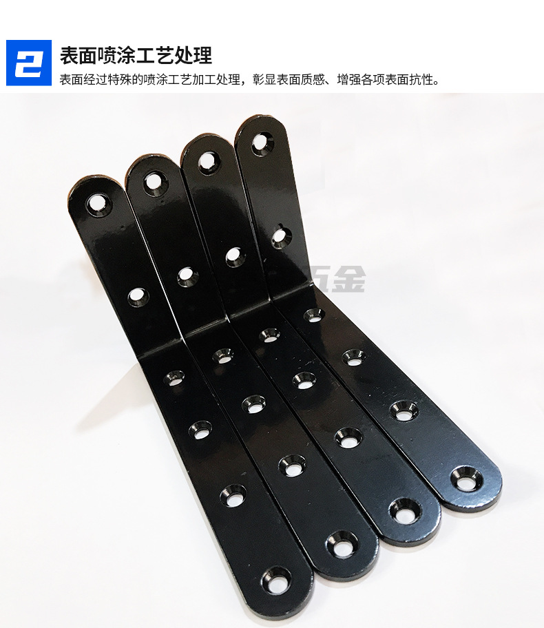 125*75 ironwork Angle brackets, L-shaped brackets, Angle iron brackets, 90-degree right-angle furniture hardware accessories, connecting parts pic 6