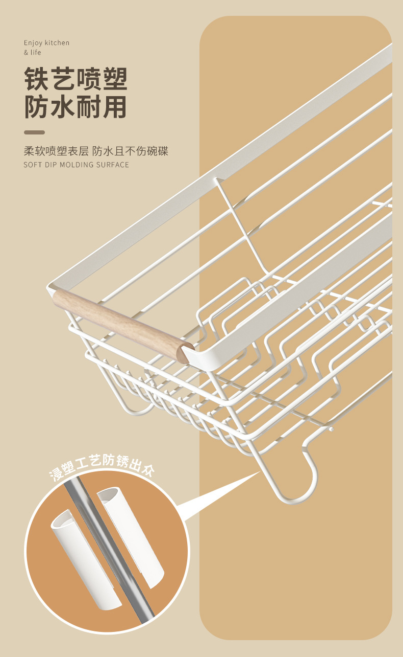 沥水碗架厨房碗碟架沥水架沥碗架家用放碟架水槽置物架碗筷滤水架详情10