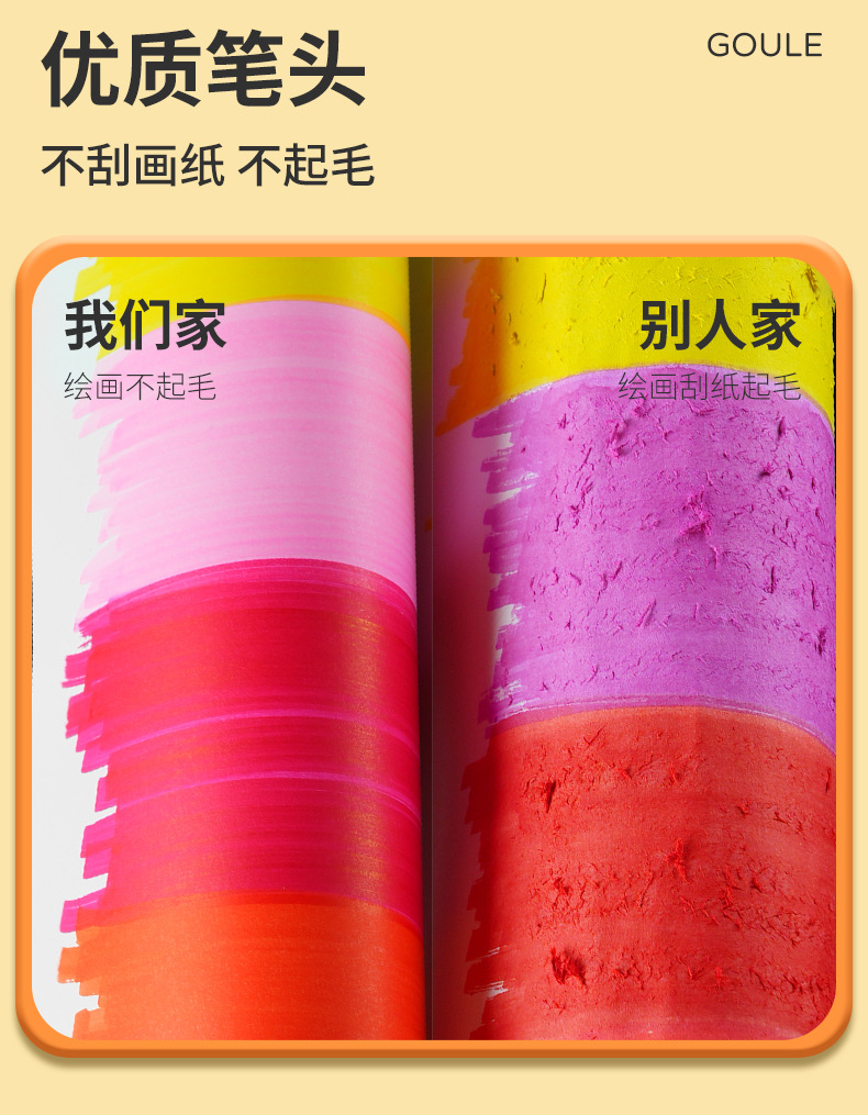 儿童丙烯马克笔套装学生美术专用水性彩笔 diy绘画软头水彩笔批发详情13