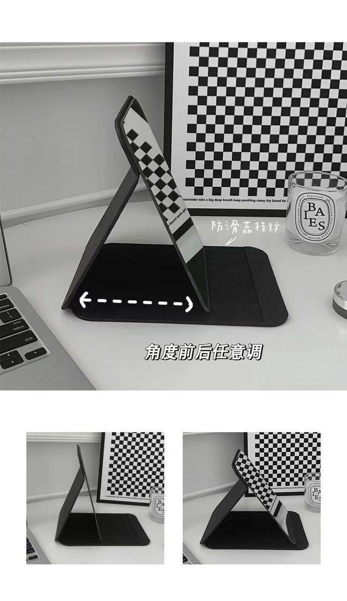 镜子折叠女学生化妆可立家用台式教室随身便携宿舍高清桌面梳妆镜详情3