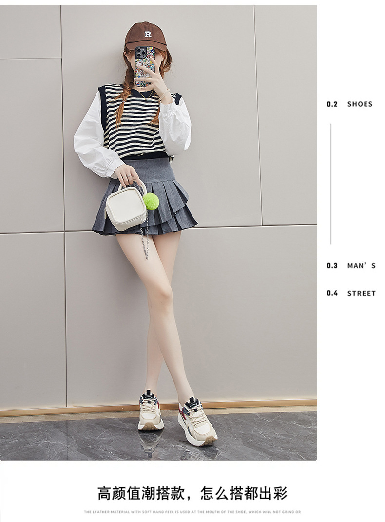ins韩版新款老爹鞋女2024秋季学生跑步运动厚底增高休闲街拍Q3603详情15