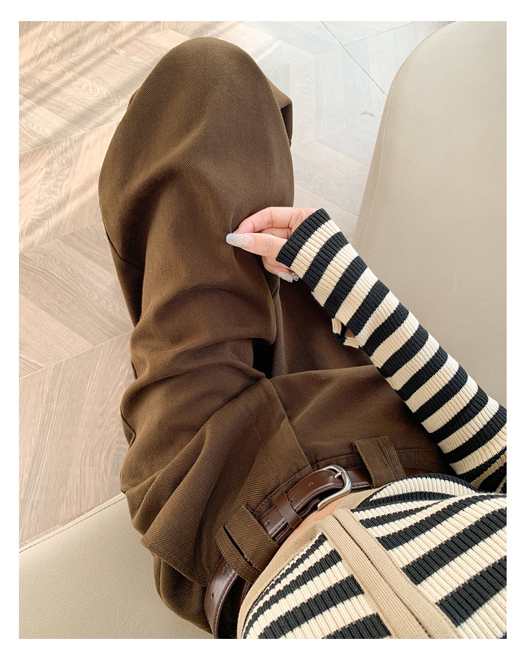 法式八分九分天丝棉阔腿牛仔裤女秋季新款小个子宽松显瘦直筒裤详情52