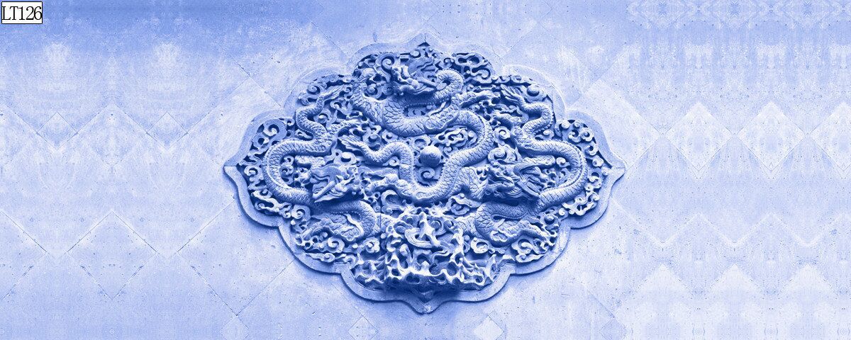 Fish tank aquarium decorative landscape background painting, pp material without glue, dragon background painting, two dragons playing with a pearl, dragon Roaming the world painting pic 25