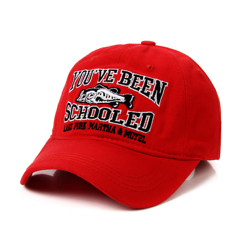 2019春夏新品跨境专供SCHOOLED字母绣花棒球帽鸭舌帽太阳帽详情5