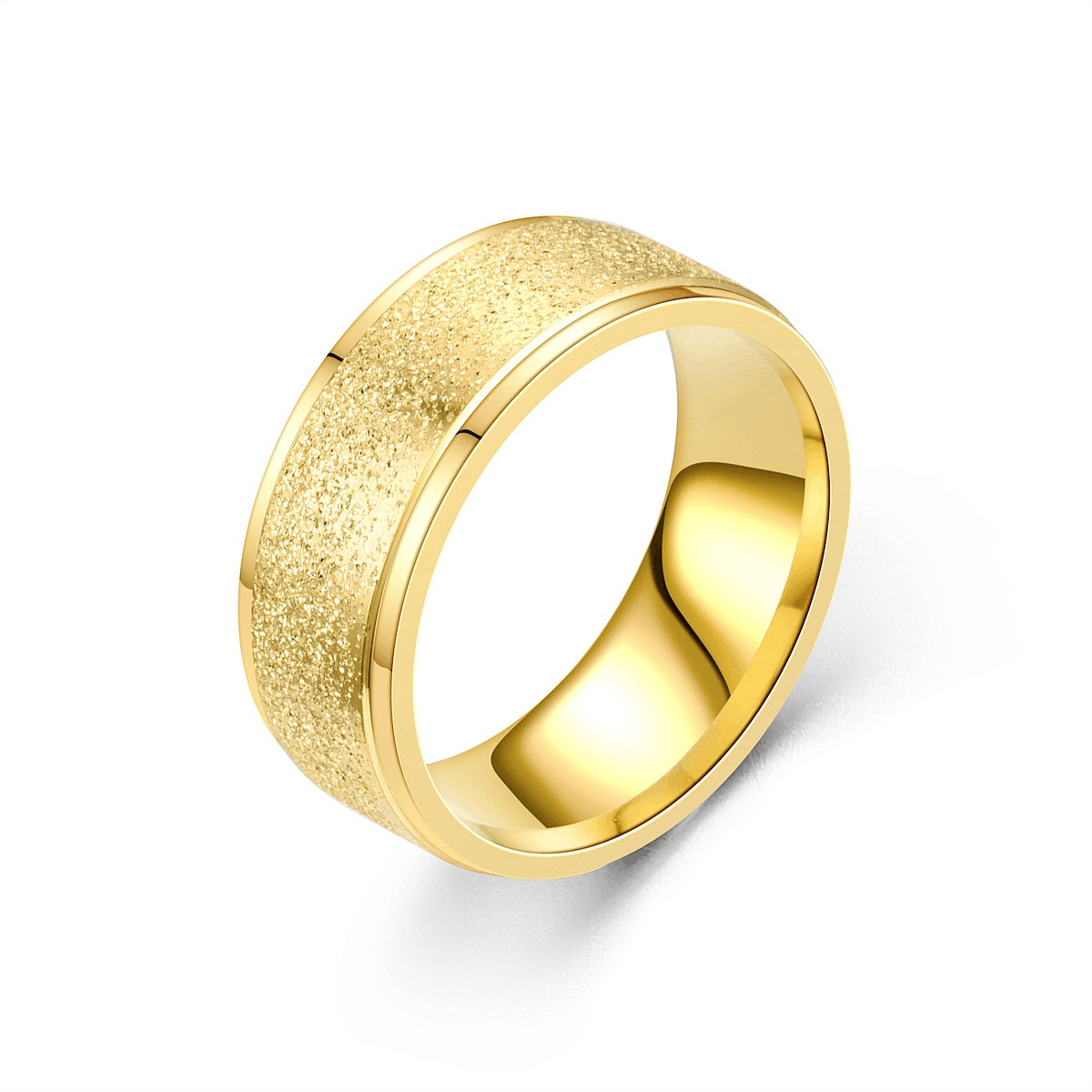 ing Trend European and American niche titanium steel frosted rings, Korean style fashionable couple rings for women, cross-border jewelry for men/domestic trend products pic 23