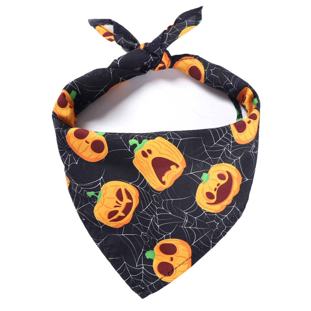 Pet scarf, Halloween pet saliva towel, cat decorative scarf, scarf, dog single-layer cute triangular scarf pic 9