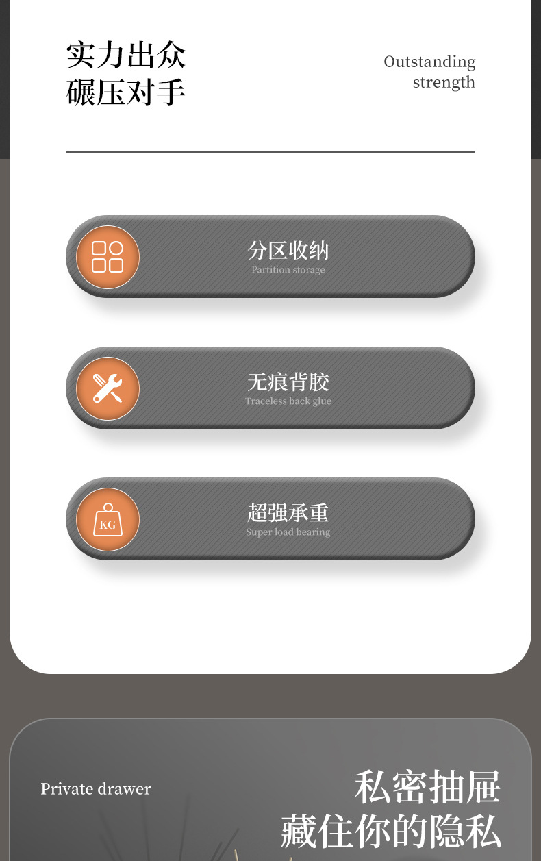 卫生间纸巾盒壁挂式防水厕纸盒免打孔抽纸盒厕所卫生纸卷纸置物架详情2