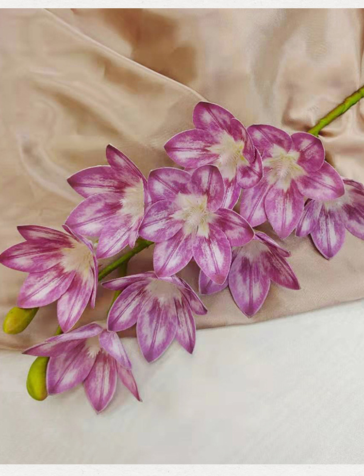 Single 9-head clematis imitation flower bouquets, wedding decorations, home interior decoration, office ornaments wholesale pic 15
